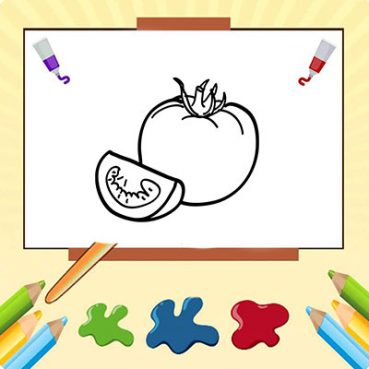 vegetable coloring pages