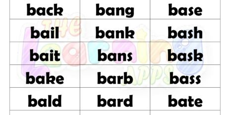 4 Letter Words With B Worksheets 02