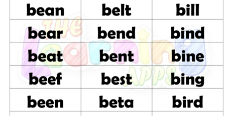 4 Letter Words With B Worksheets 03