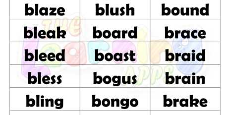 5 Letter Words With B Worksheets 08