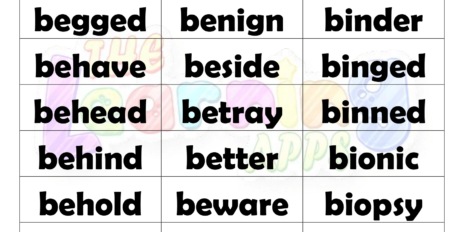 6 Letter Words With B Worksheets 12