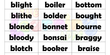6 Letter Words With B Worksheets 13