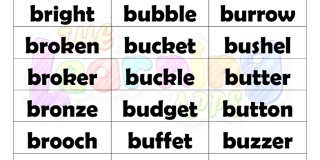 6 Letter Words With B Worksheets 14