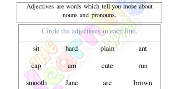 Adjectives Worksheet 01