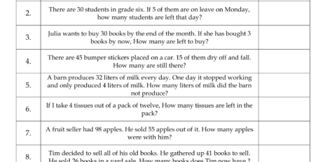 Grade 2 Subtraction Worksheet 04