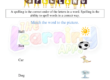 Kindergarten Spelling Worksheet 01