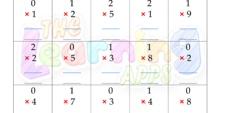 Multiplication Worksheet 01