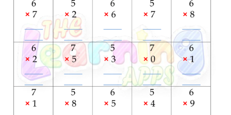 Multiplication Worksheet 03