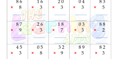 Multiplication Worksheet 07