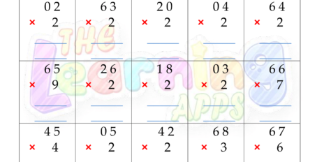 Multiplication Worksheet 08