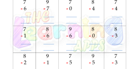 Subtraction Worksheet 2
