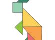 Tangram Rabbit shape
