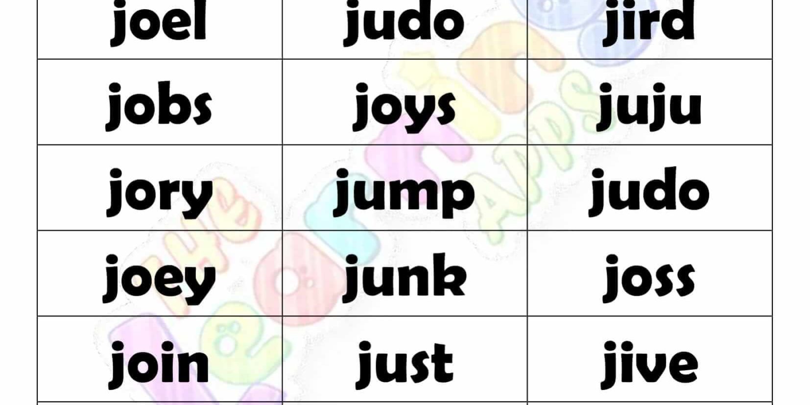 4 LETTER WORD STARTING WITH J-2