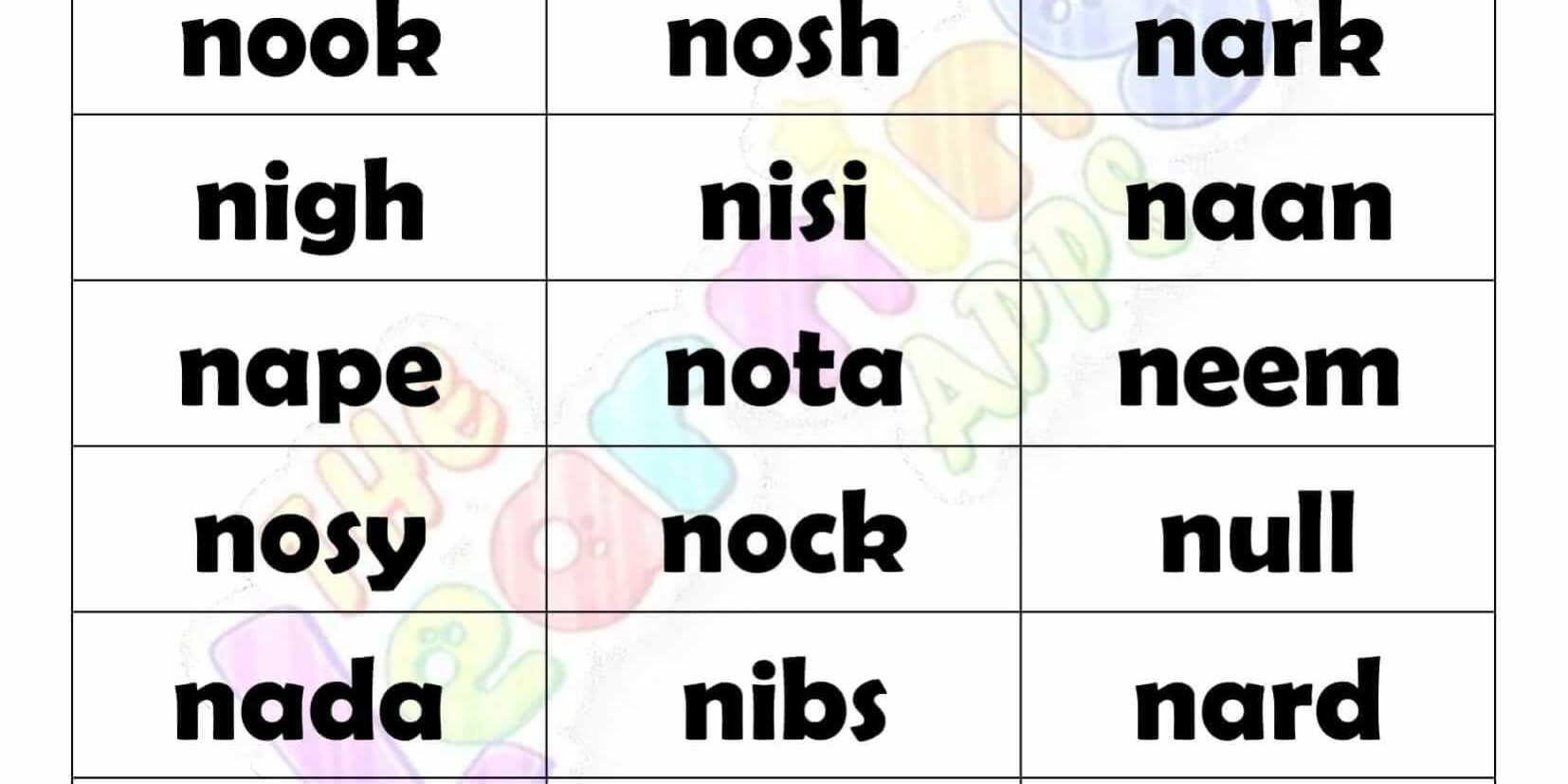 4 LETTER WORD STARTING WITH N-2