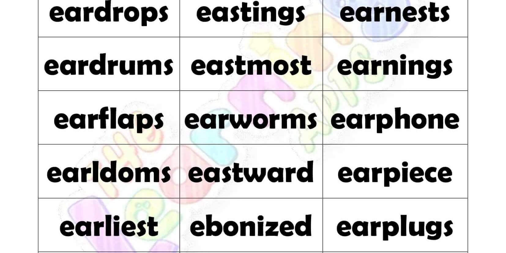 8 LETTER WORD STARTING WITH E 8 LETTER WORD STARTING WITH E