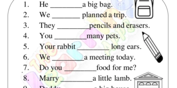 Has and Have Worksheets 08