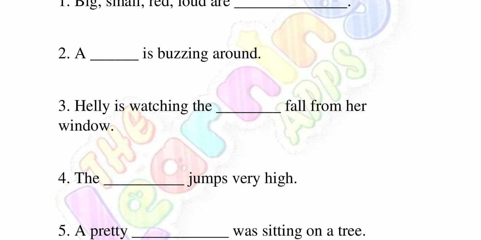 vocabulary worksheet for grade three 03