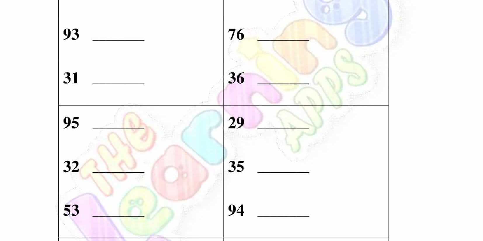 Ordering Numbers - Grade 3 - Activity 2
