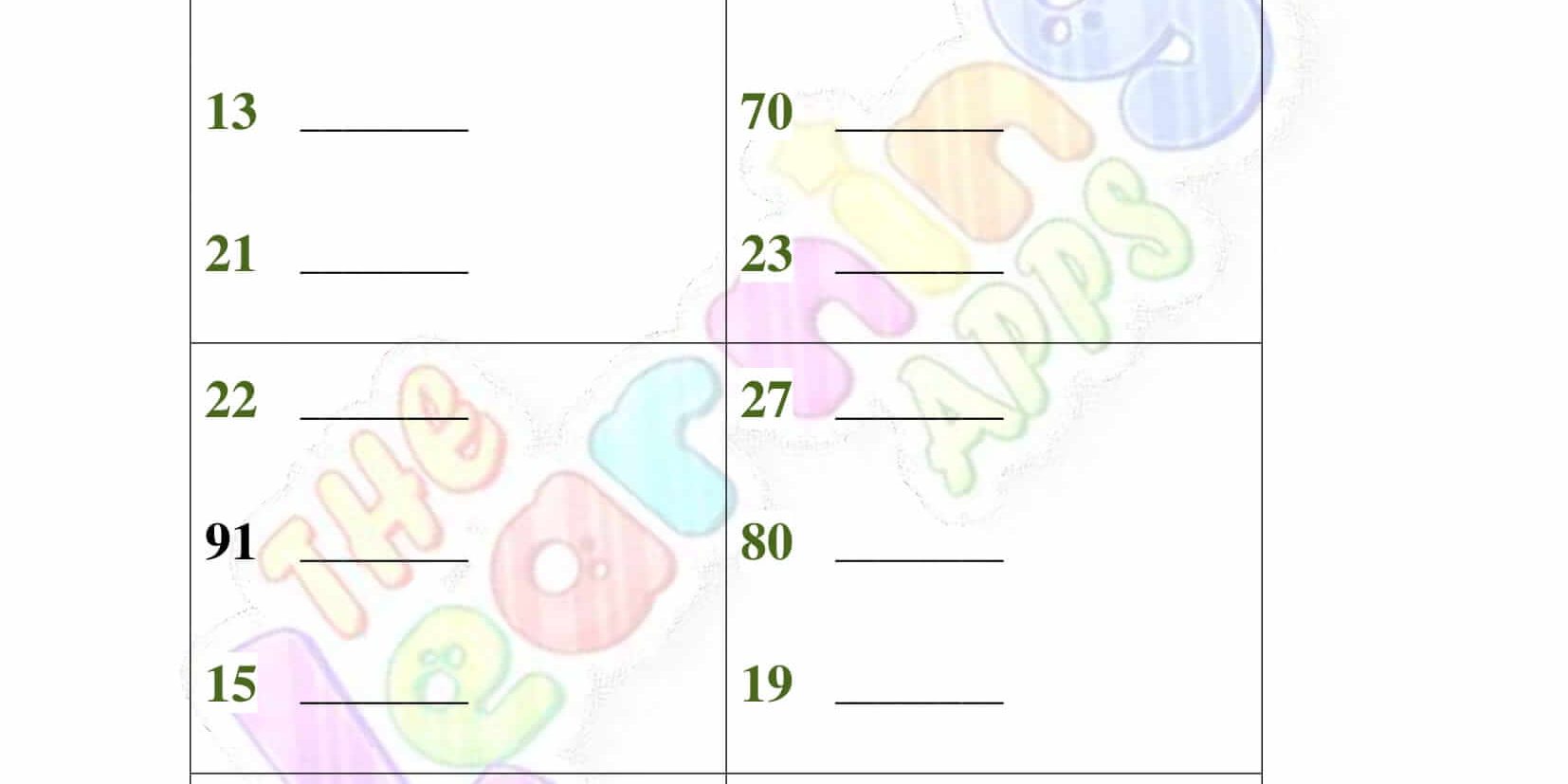 Ordering Numbers - Grade 3 - Activity 3