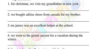 Capitalization-Worksheets-Grade-3-Activity-1 Capitalization-Worksheets-Grade-3-Activity-1