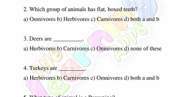 Herbivores-Worksheets-Grade-3-Activity-3