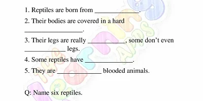 Reptiles-Worksheets-Grade-3-Activity-1