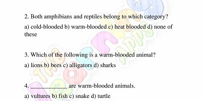Warm-and-Cold-Blooded-Animals-Worksheets-Grade-3-Activity-4
