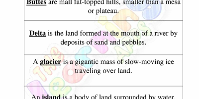Landforms-Worksheets-for-Grade 3-Activity-9