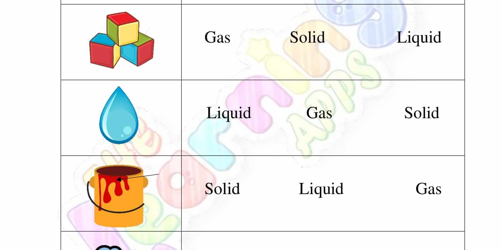 States of Matter worksheet for grade two 08 States-of-Matter-Worksheet-for-Grade-Two-Activity-08