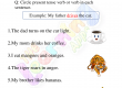 Simple Present Tense Worksheets for Grade 1 - Activity 3