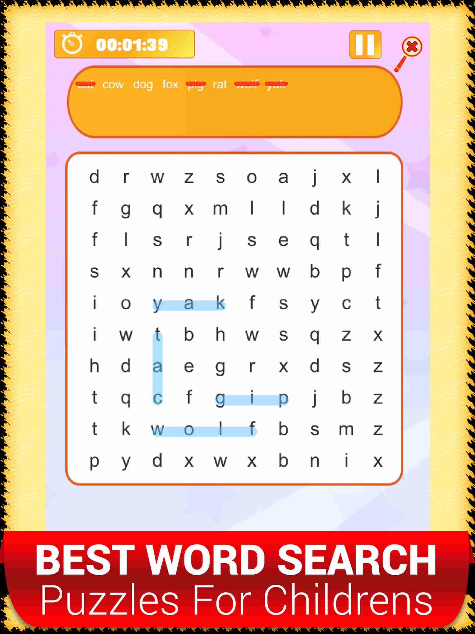 Word Search Game For Kids Best Word Search App