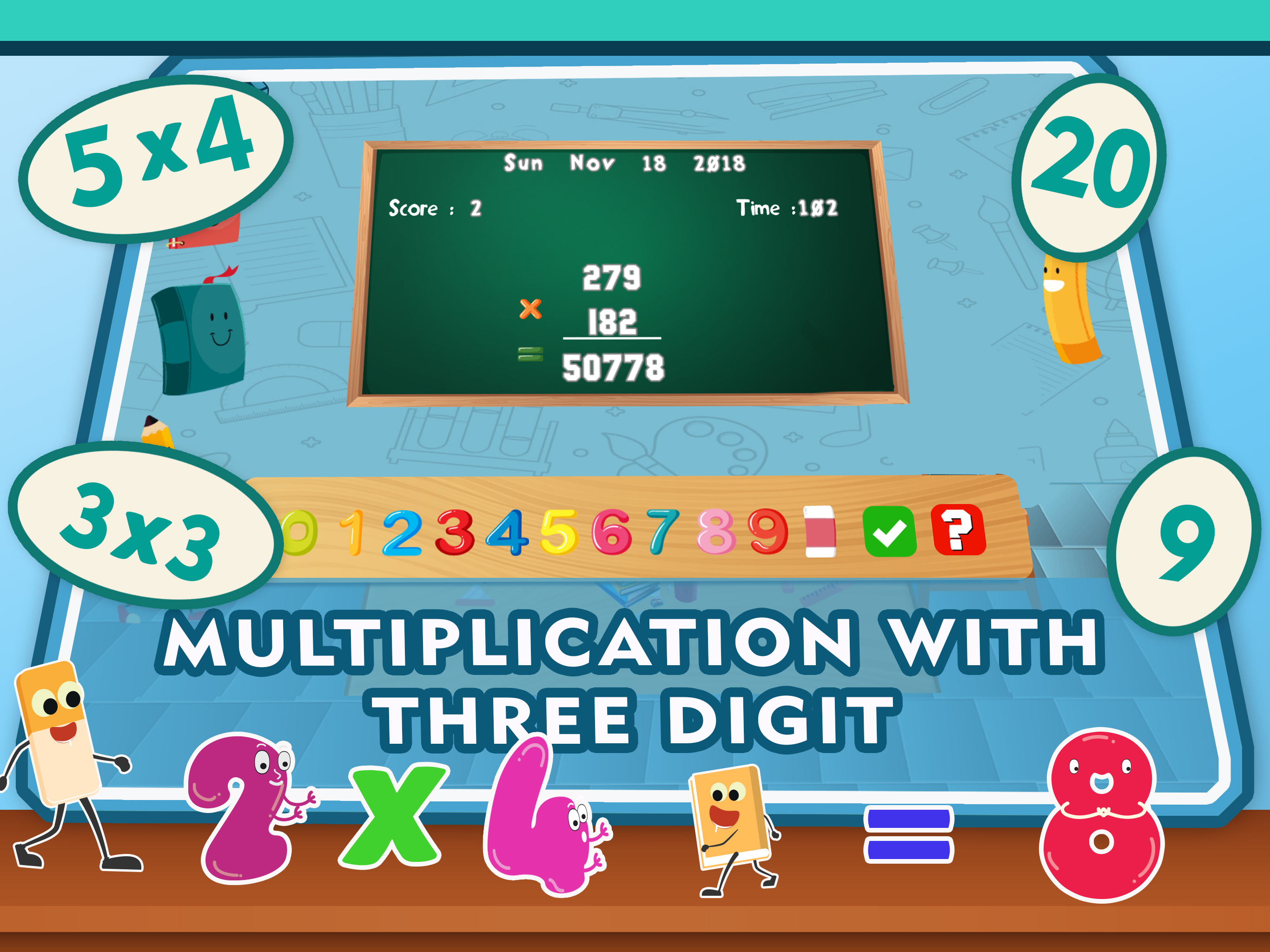 free multiplication learning games