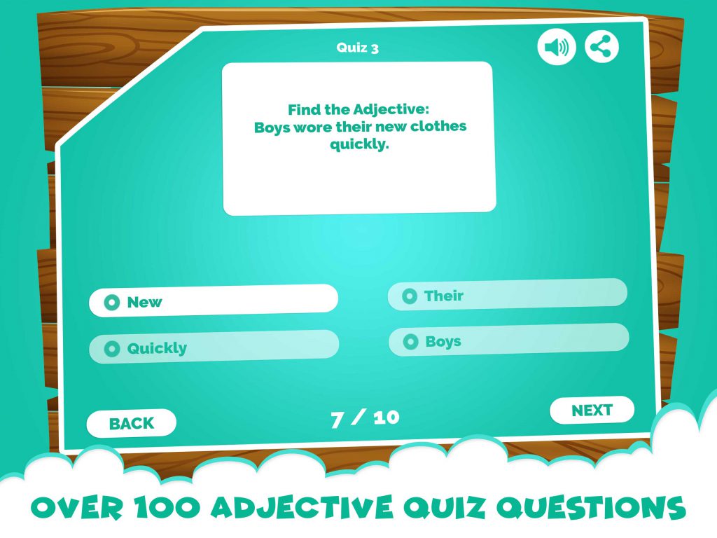 Order Of Adjectives Online Games