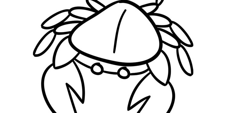 Crab Coloring Worksheet