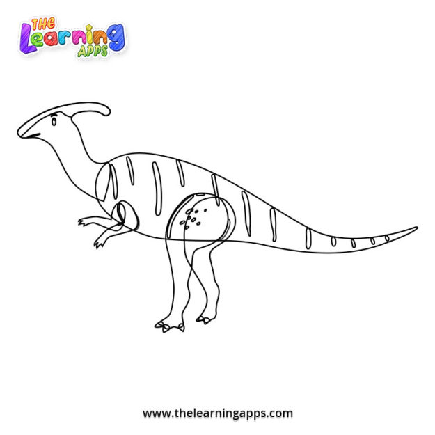 Parasaurolophus-Coloring-Worksheet