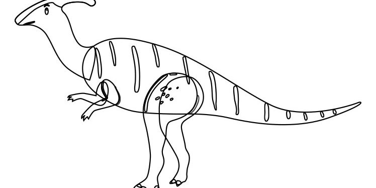 Parasaurolophus-Coloring-Worksheet
