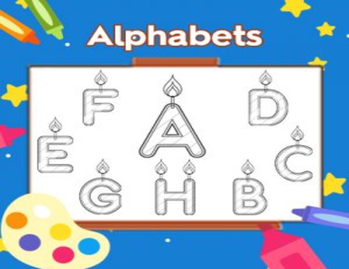 Online Alphabets Coloring Pages For Kids Free Games