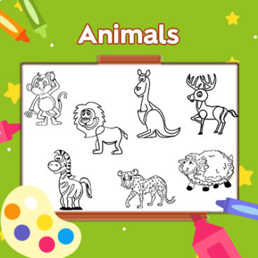 Printable Kindergarten Coloring Worksheets – The Learning Apps