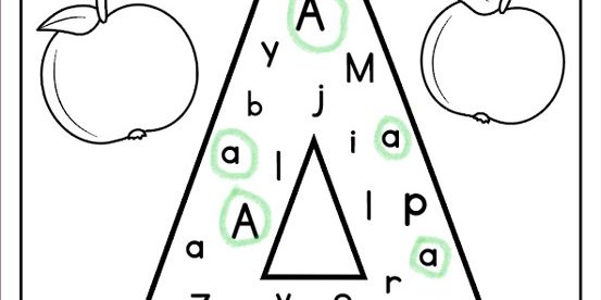 Letter A Worksheets for Kids