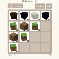 2048 game minecraft 2048 game minecraft