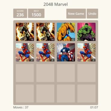 2048 marvel game 2048 marvel game