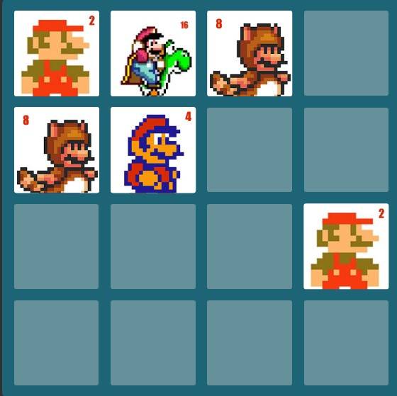 2048 super mario game