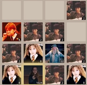 harry potter 2048 game