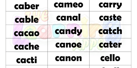 5 Letter Words With C Worksheet 04 5 Letter Words With C Worksheet 04
