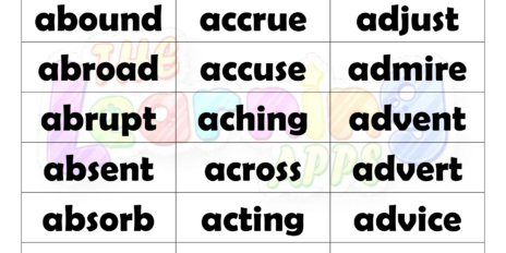 6 Letter Words With A Worksheet 07