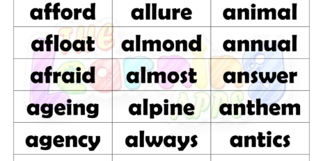 6 Letter Words With A Worksheet 08
