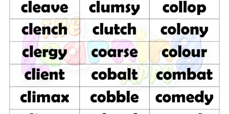 6 Letter Words With C Worksheet 09 6 Letter Words With C Worksheet 09