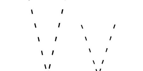 Letter V Tracing Worksheet