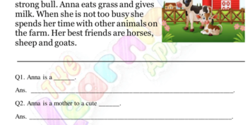 Anna-The Cow Comprehension