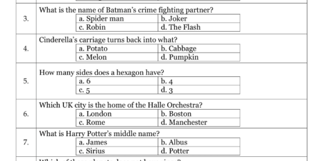 General Knowledge Quiz 06